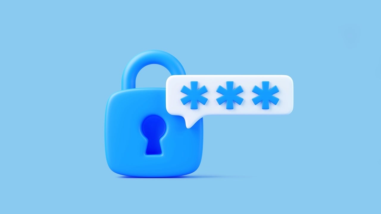 Padlock with obscured password