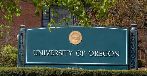 University of Oregon sign